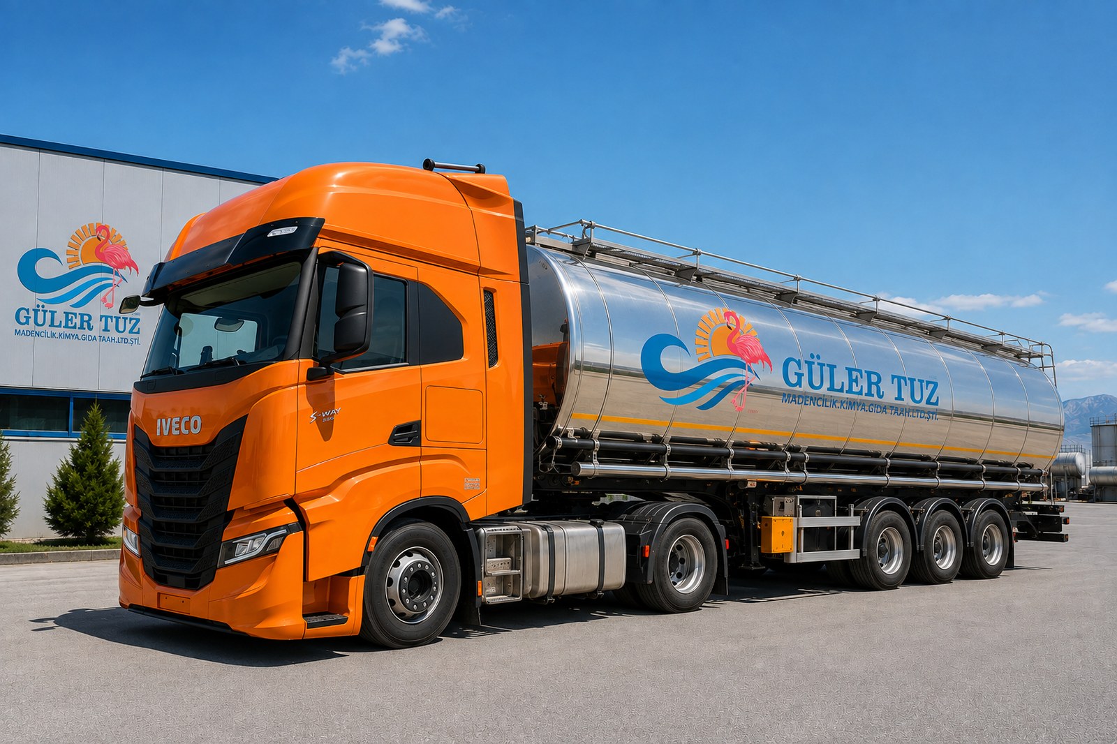Güler Tuz tekutá sůl 25–26 °Bé (saturovaný roztok) – dodávka cisternou